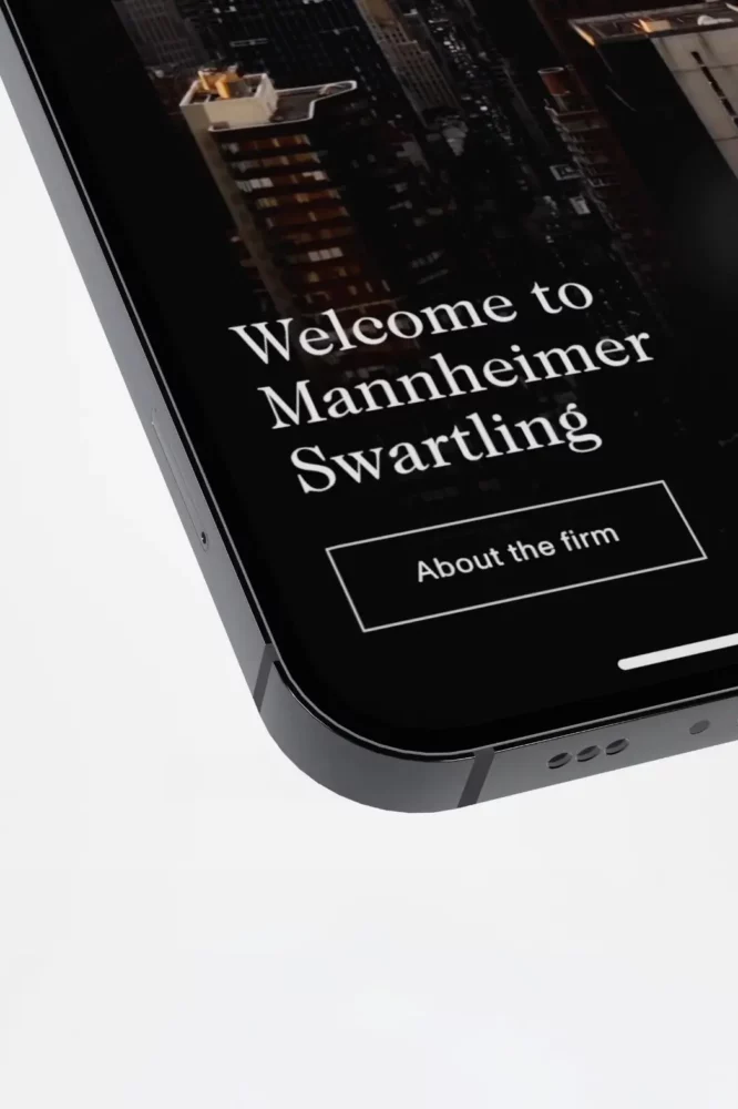 Mannheimer Swartling mobile site